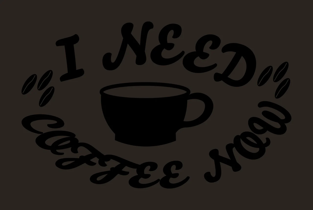 Can Glass Wrap Coffee Mug Icon cup text surrounding beans black contrast preview thumbnail