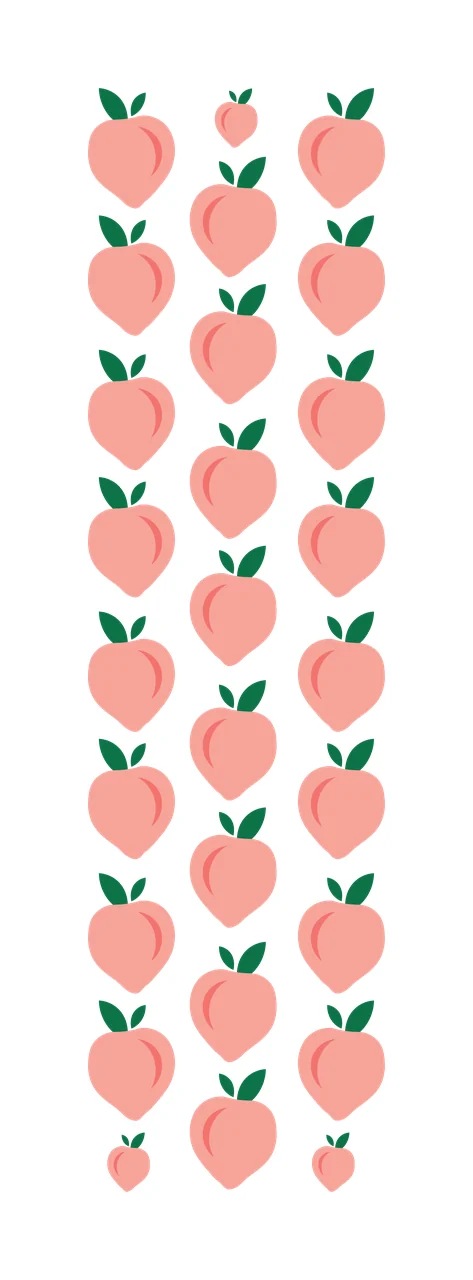 Vertical Columns Of Heart Shapes hearts leaves black white