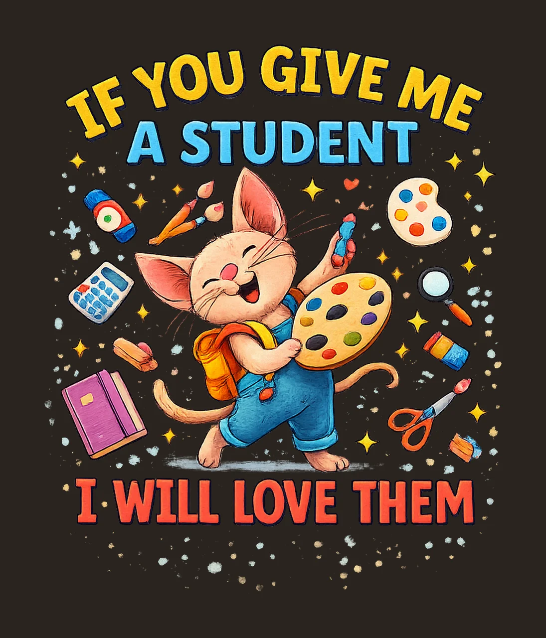 If You Give Me Student Will Love Them Teacher Funny Mouse contrast preview thumbnail