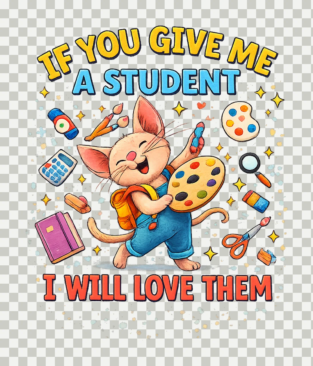 If You Give Me Student Will Love Them Teacher Funny Mouse transparency and detail preview thumbnail