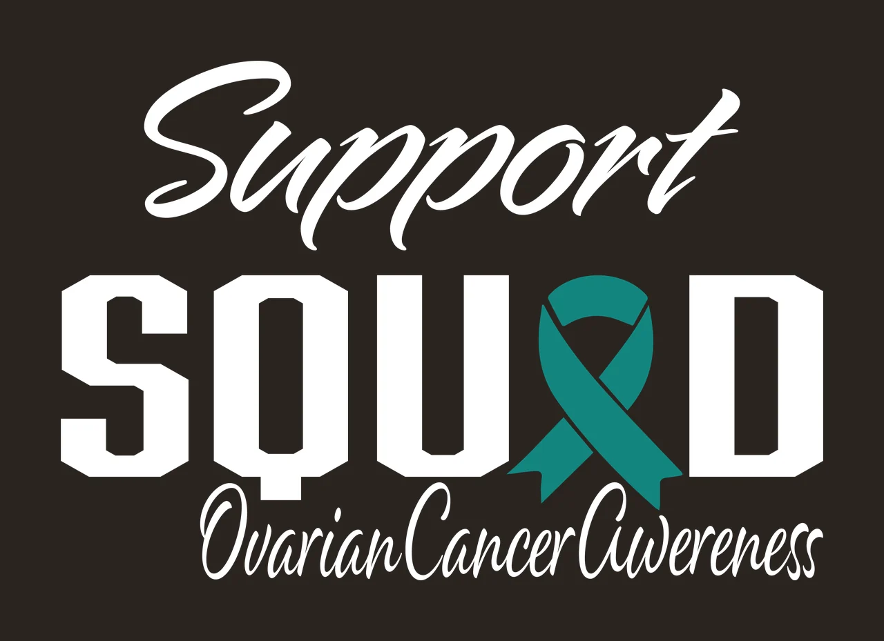 Ovarian Cancer awareness ribbon survivor hope support Variation contrast preview thumbnail