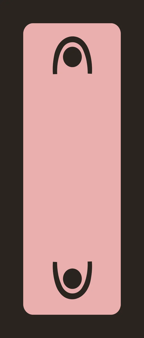 Minimalist Black Rectangle Containing Two White Arched Circle arch contrast preview thumbnail