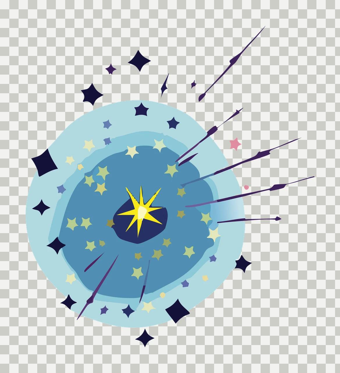 Abstract Circular Constellation And Arrows circle stars dots transparency and detail preview thumbnail