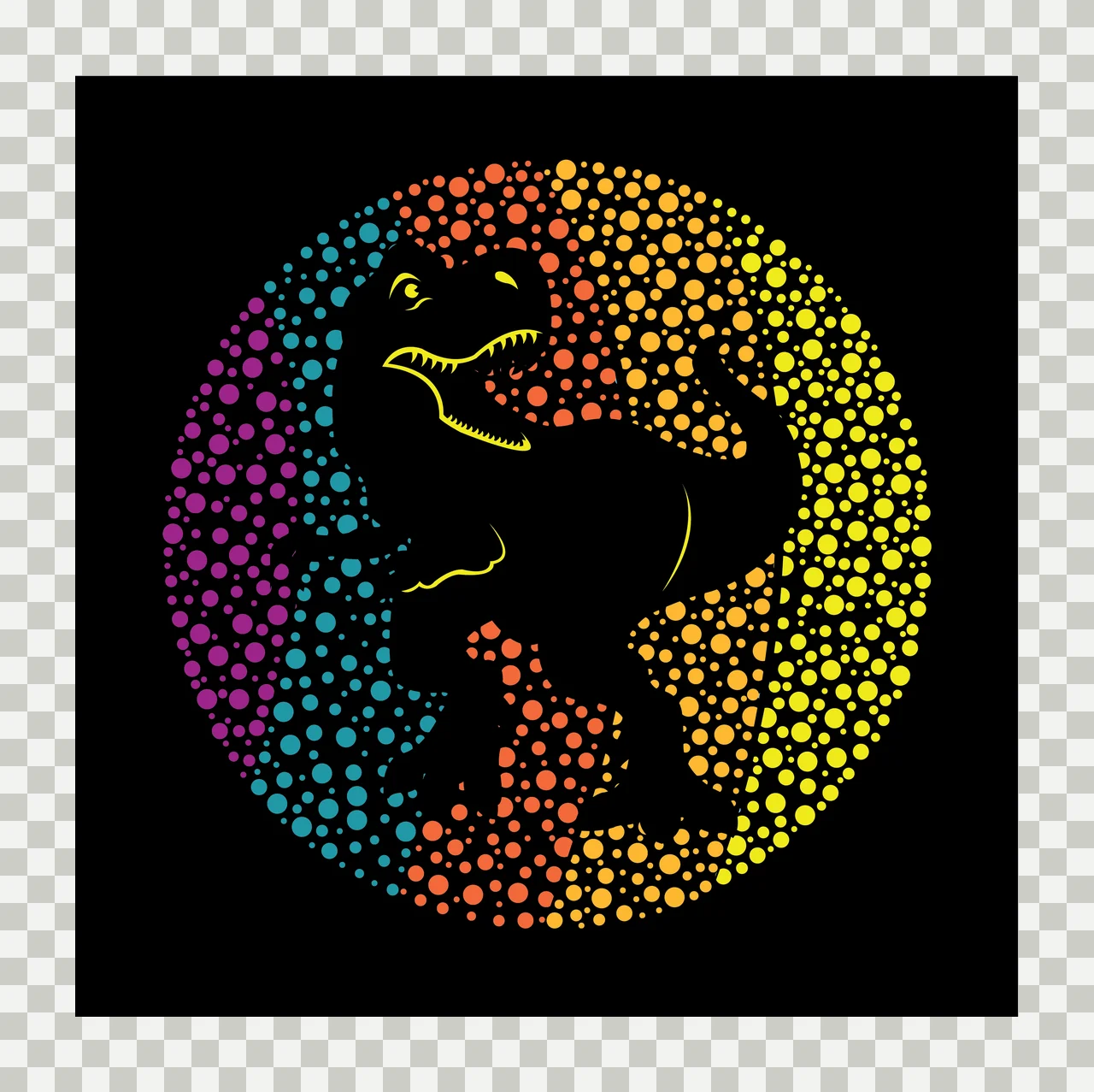 Solid Black Square Background shape color 7 F16 dot marker day bassant transparency and detail preview thumbnail