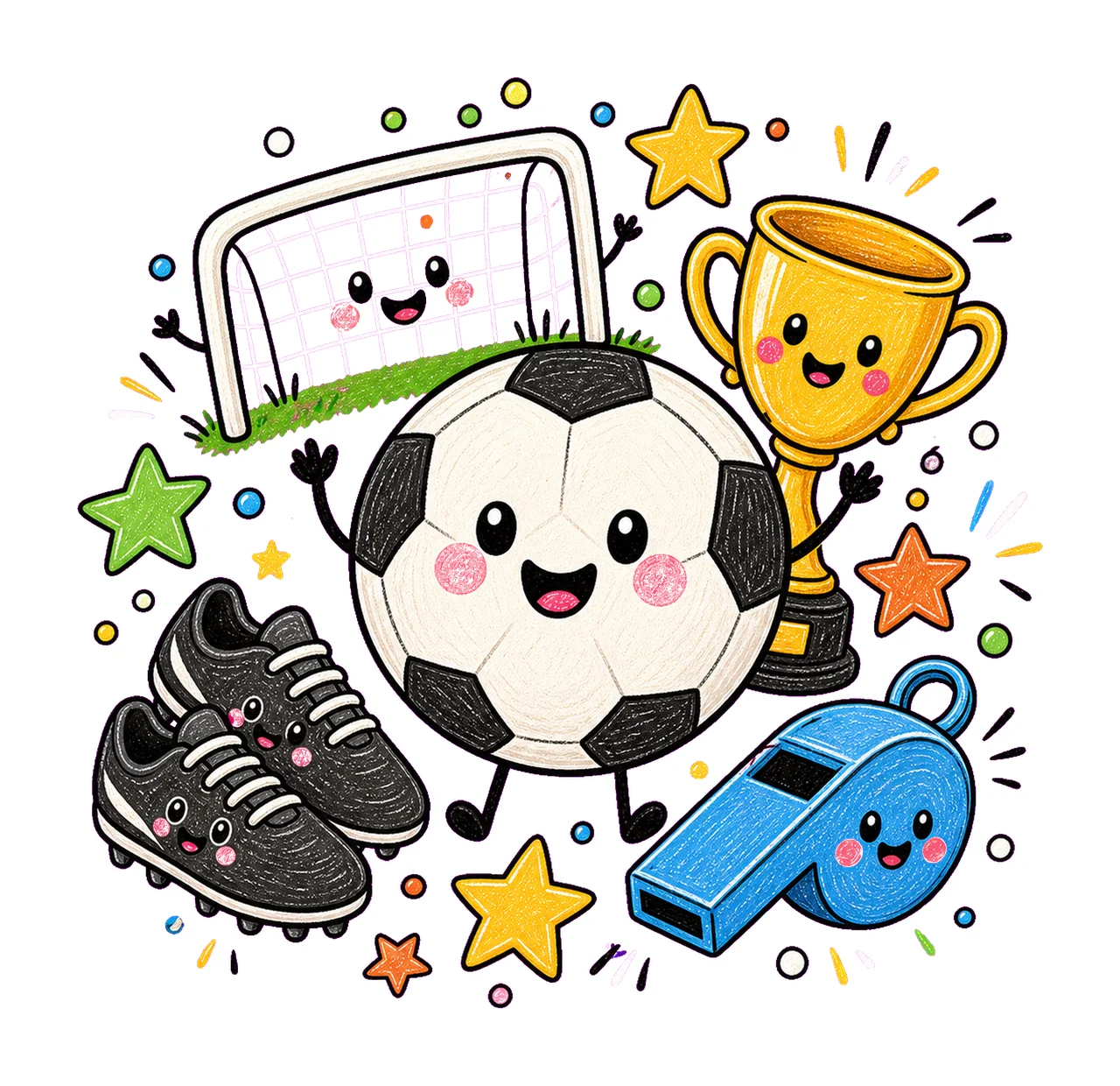 Soccer Cute Sports Design Game Day Shirts Crafts Net Trophy