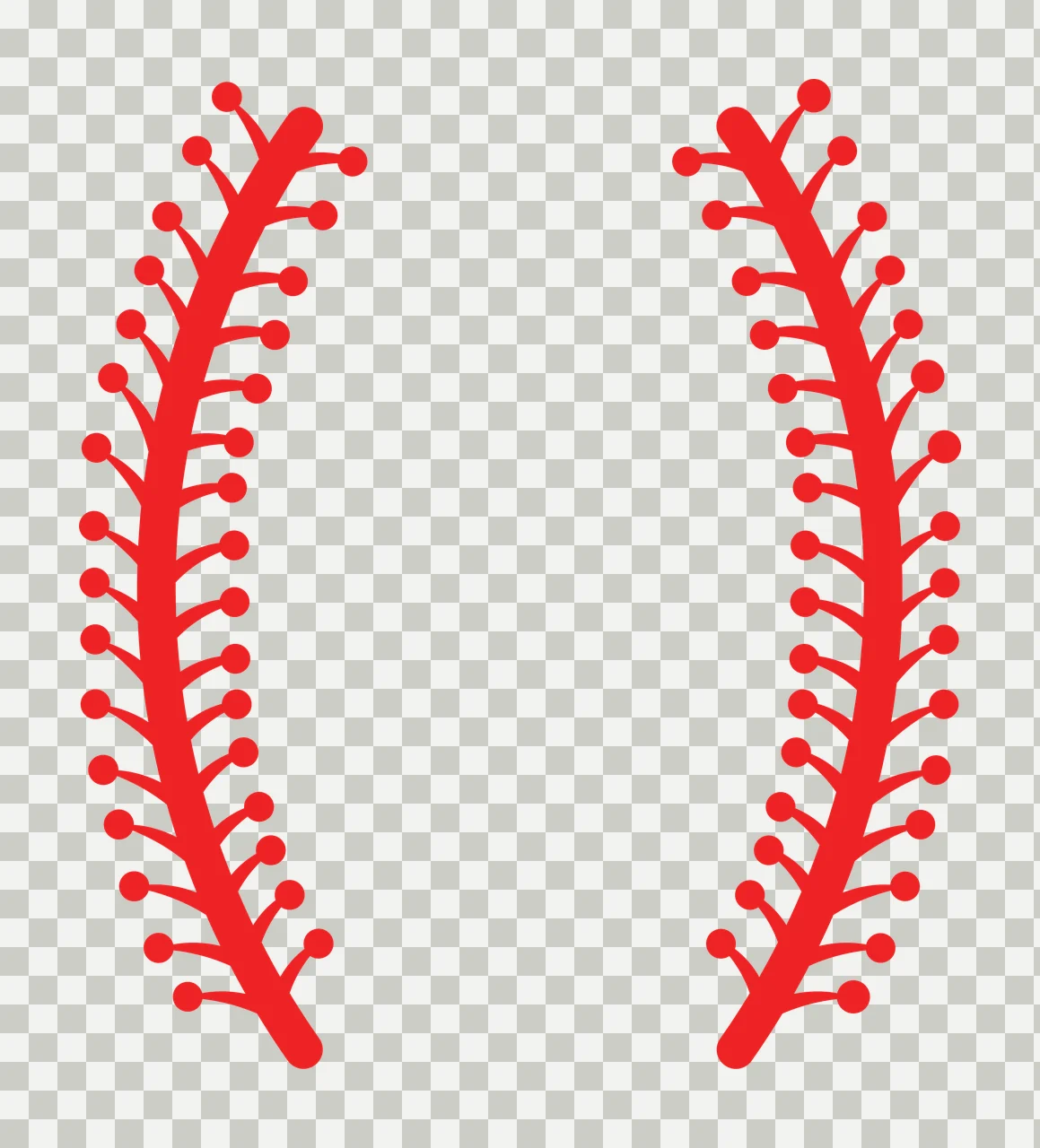 Dual Symmetric Laurel Leaf Border Design leaves circles minimalist transparency and detail preview thumbnail