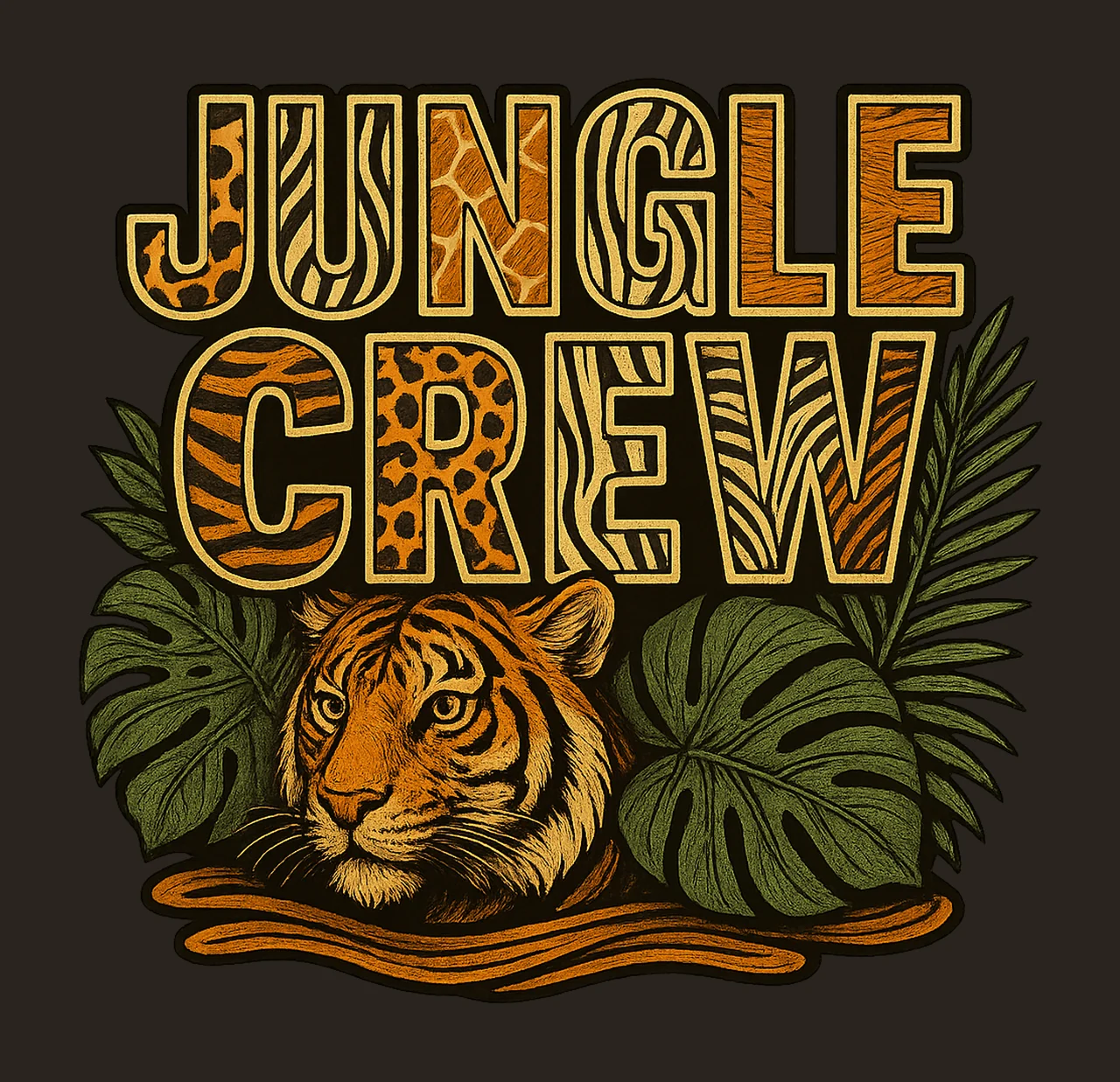 Safari Animal Print Jungle Artwork Wild Animal Patterns contrast preview thumbnail