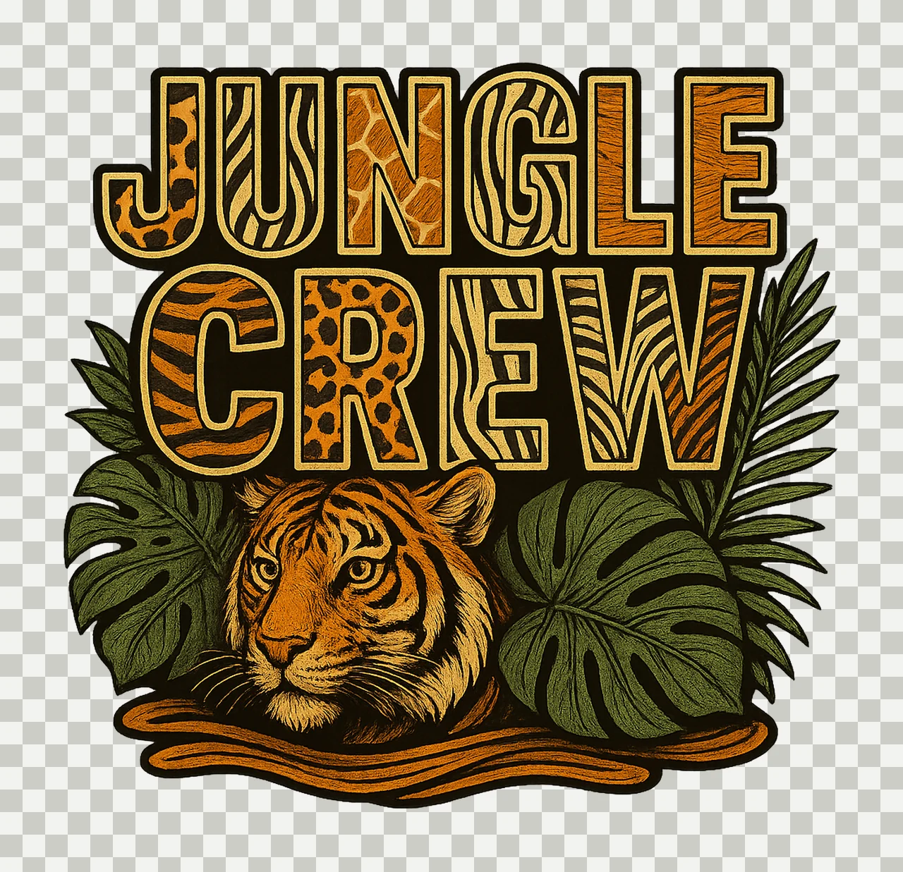Safari Animal Print Jungle Artwork Wild Animal Patterns transparency and detail preview thumbnail