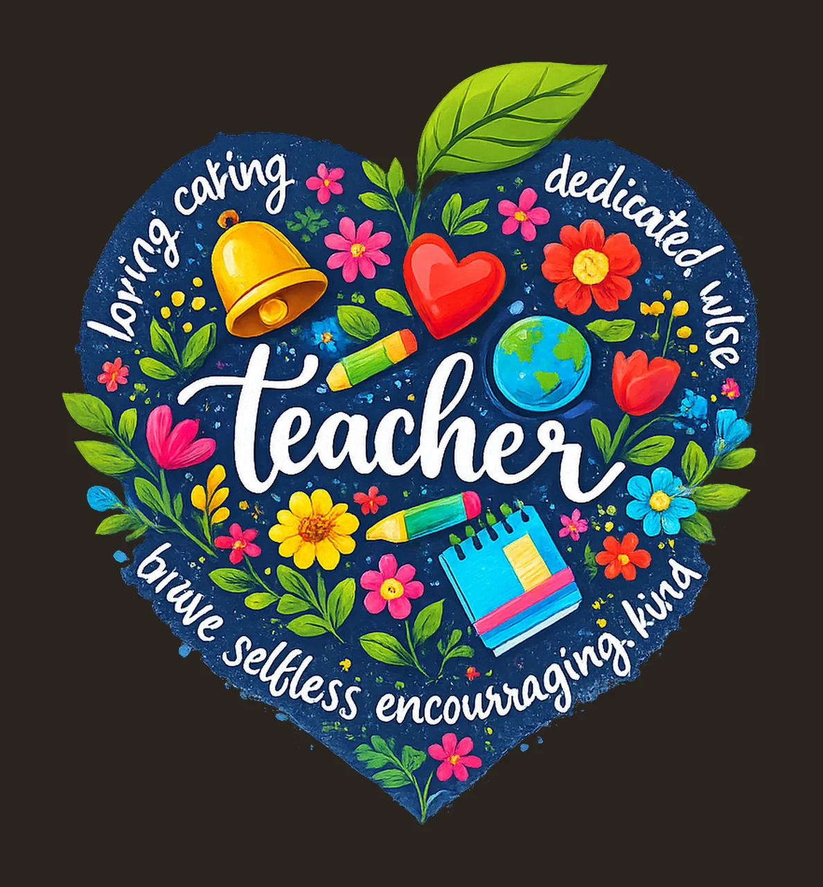 Teacher floral apple back to school design first day of contrast preview thumbnail