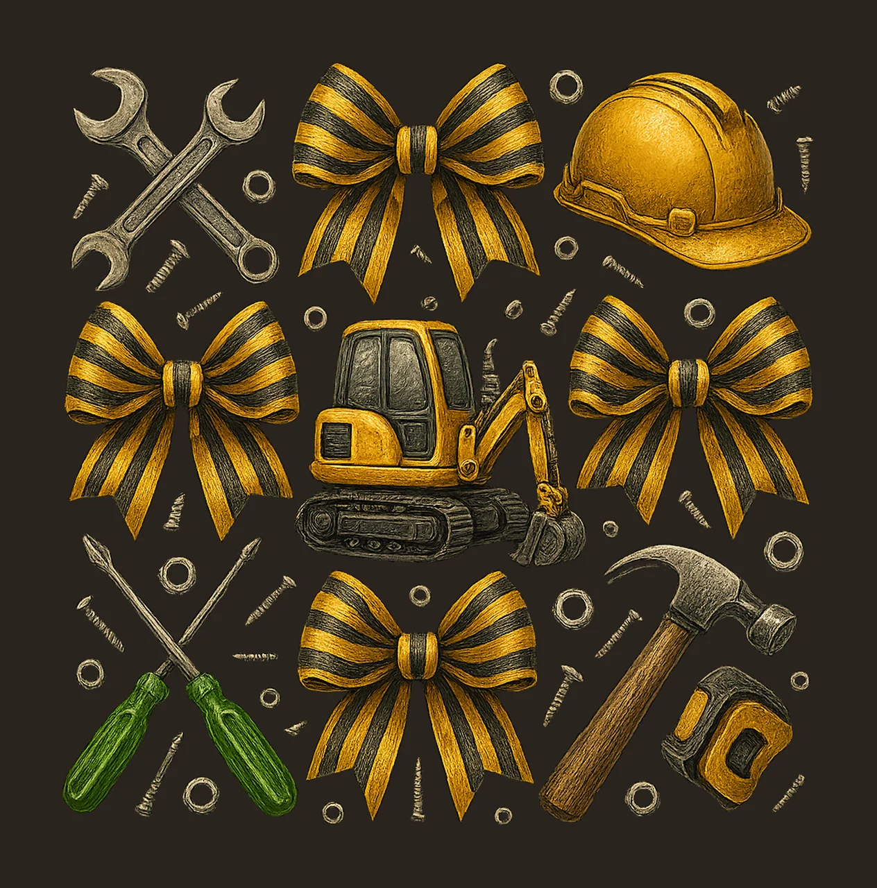 Construction Dad Coquette Builder Dad Sublimation Fathers contrast preview thumbnail