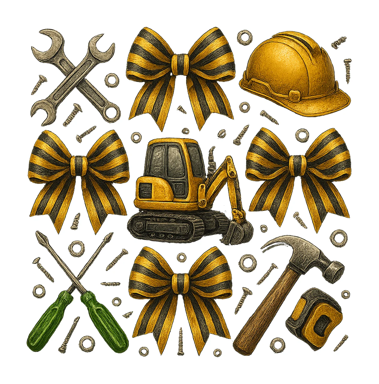 Construction Dad Coquette Builder Dad Sublimation Fathers