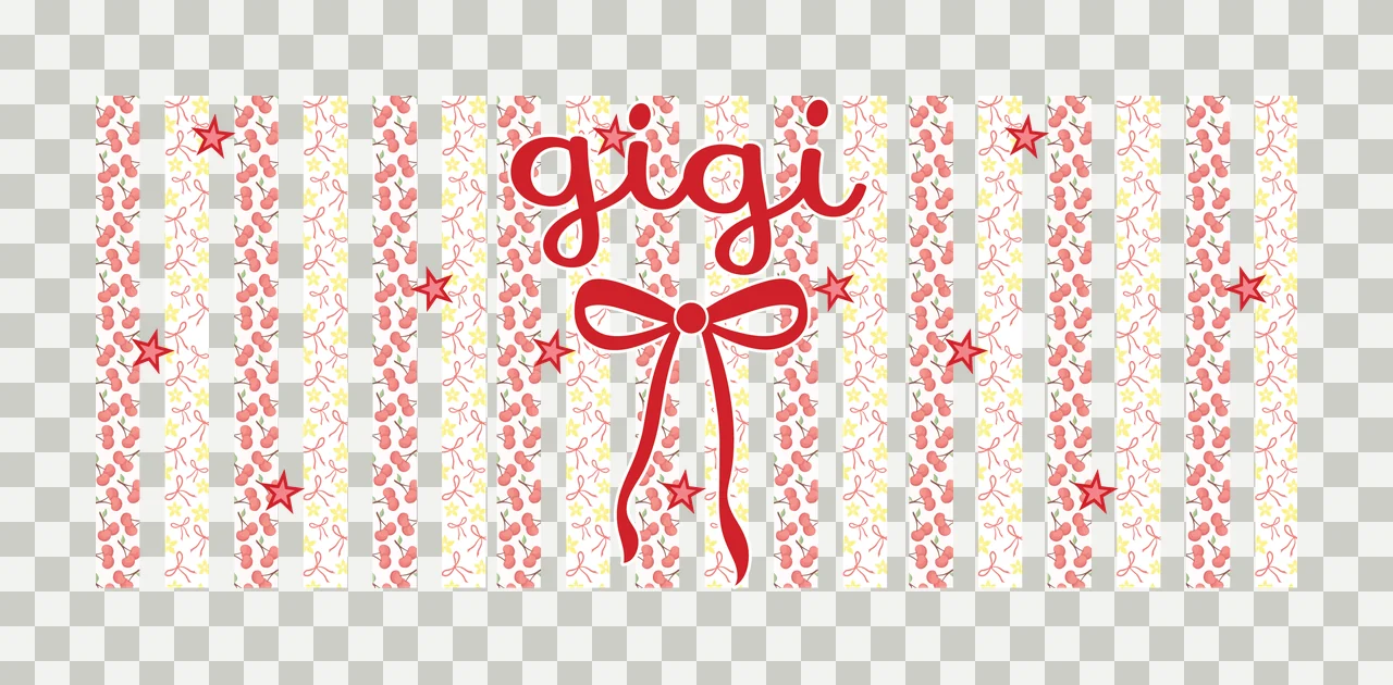Can Glass Wrap Striped Background With Bow Center stripe star transparency and detail preview thumbnail