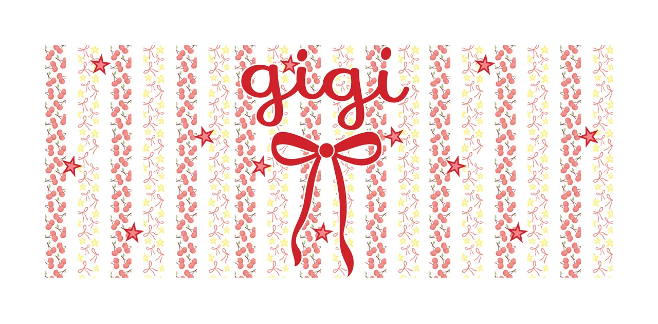 Can Glass Wrap Striped Background With Bow Center stripe star