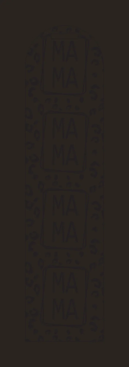Mama Mama Mama Mama Leopard Print Vertical Design word repeating contrast preview thumbnail