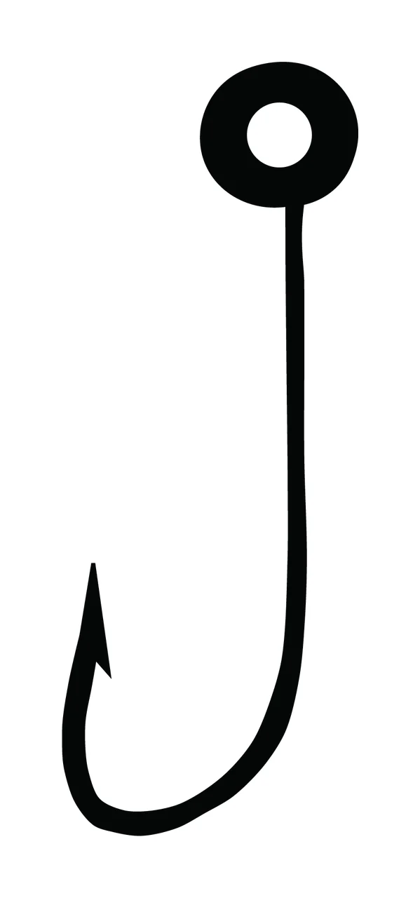 Can Glass Wrap Minimalist Black Fishing Hook Icon