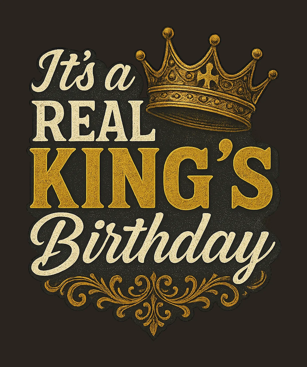 It real king birthday Man birthday shirt design Birthday contrast preview thumbnail
