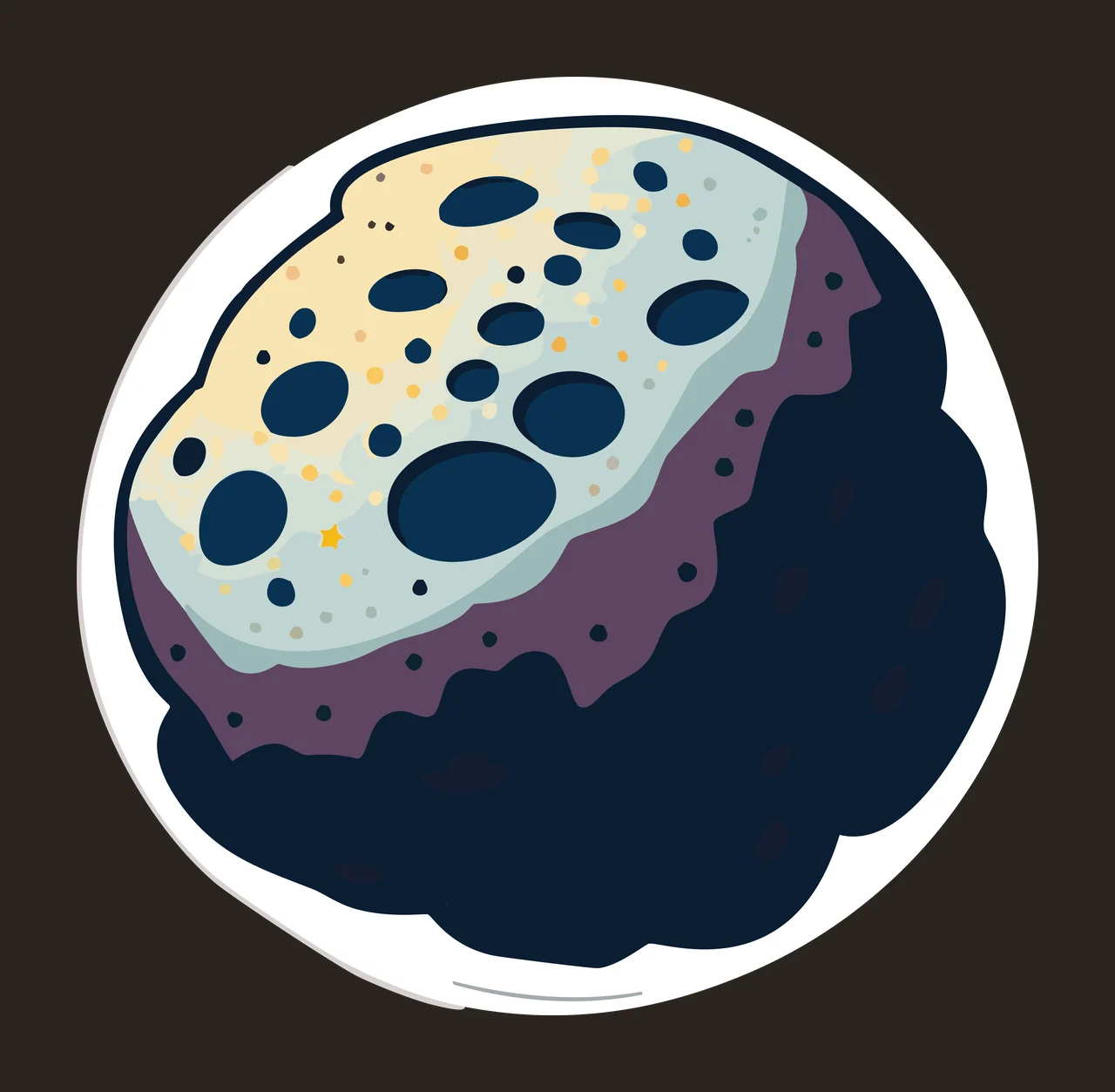 Solid Black Circle Centered Element minimalist shape round contrast preview thumbnail