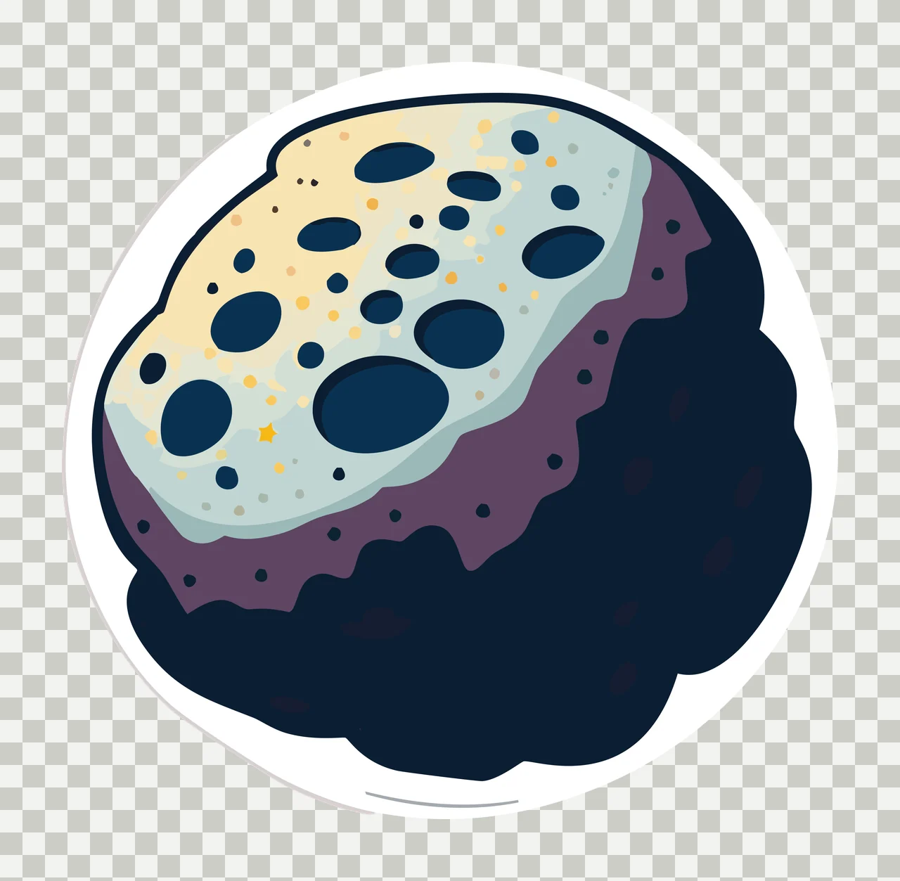 Solid Black Circle Centered Element minimalist shape round transparency and detail preview thumbnail