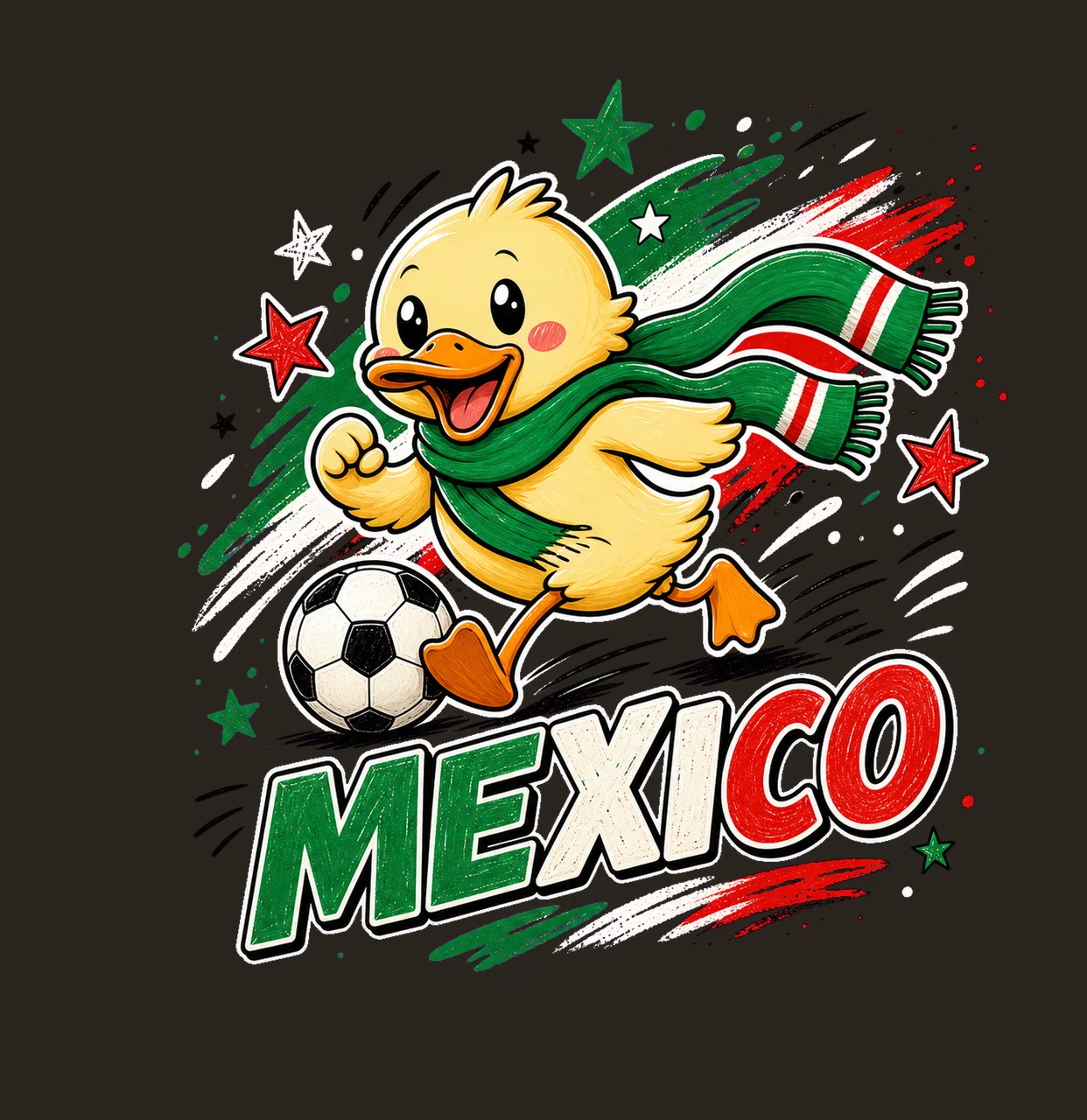 Mexico Soccer Duck Fan sublimation instant shirt Variation B contrast preview thumbnail