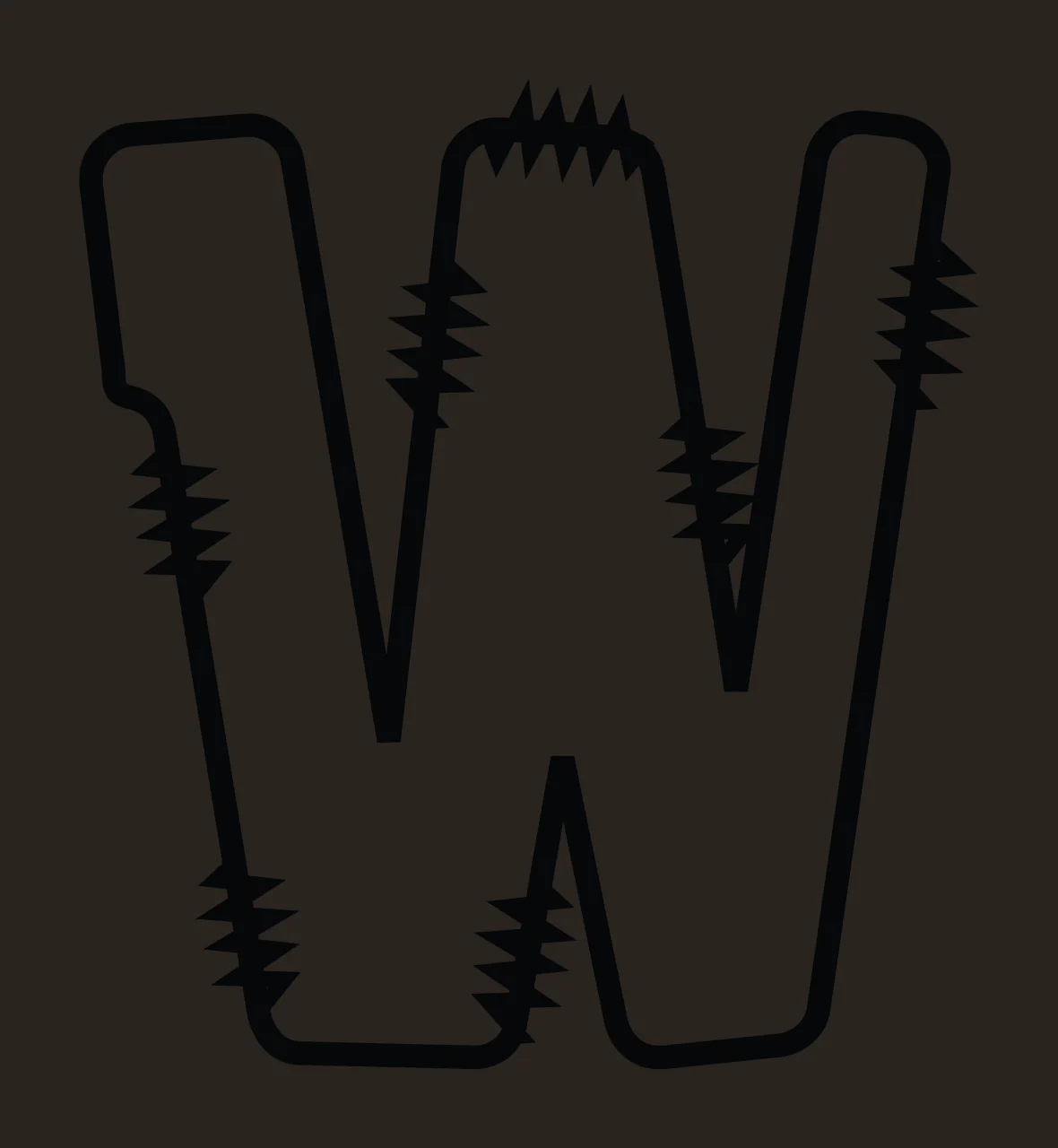 Letters Doodle Character 14 hand drawn sketch whimsical scalable contrast preview thumbnail