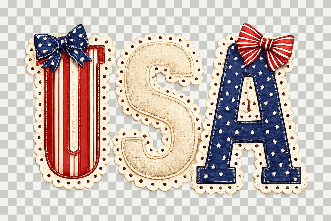 USA Patchwork Patriotic Sublimation Design American Flag transparency and detail preview thumbnail