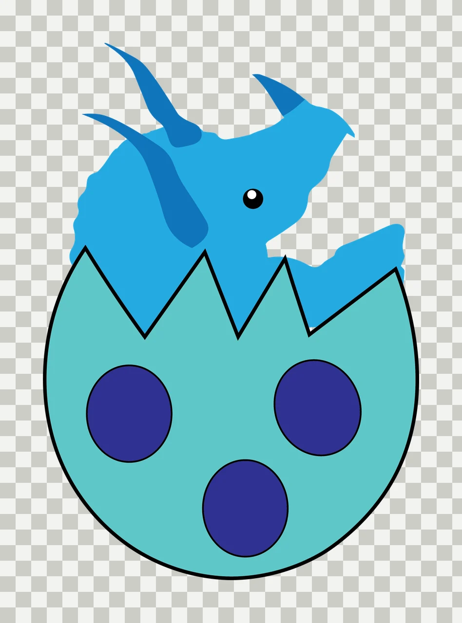 Dinosaur Horned Head Emerging From A Cracked Circular hatching transparency and detail preview thumbnail