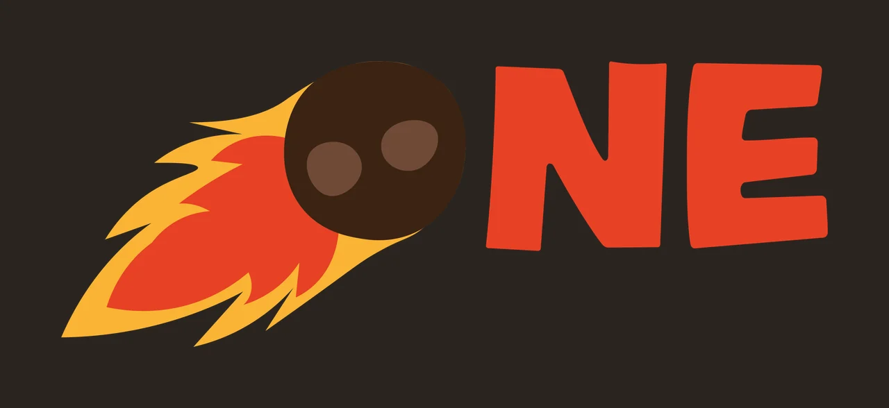 One Black Silhouette Of A Flaming Object Next flame and text contrast preview thumbnail