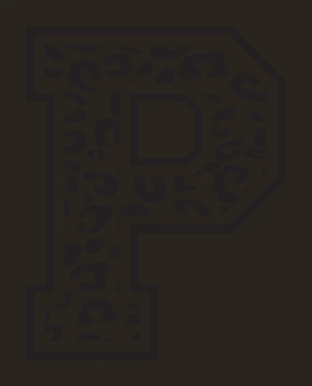 Can Glass Wrap P Letter With Leopard Print contrast preview thumbnail