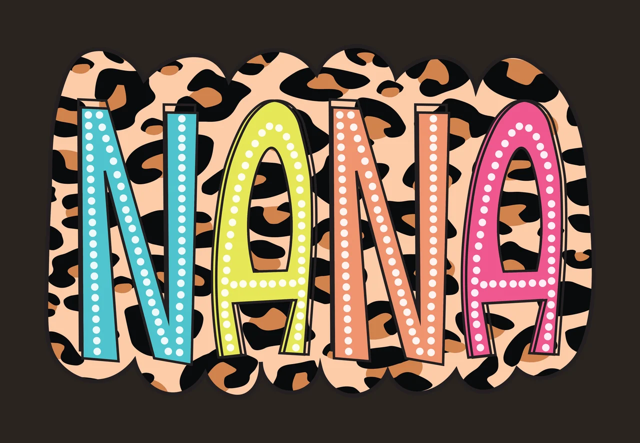Abstract Scalloped Banner With Leopard Pattern border print contrast preview thumbnail
