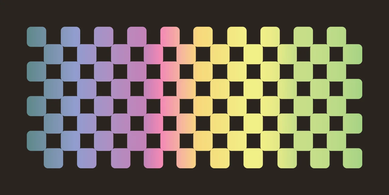 Can Glass Wrap Checkerboard Pattern With Rounded Squares geometric contrast preview thumbnail