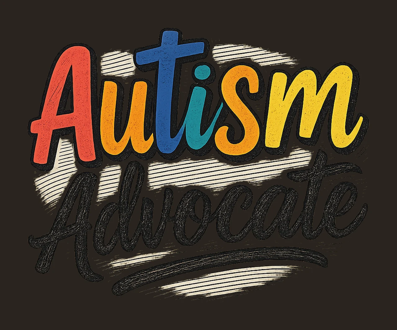 Autism Sublimation Design Advocate Special Education Autism contrast preview thumbnail