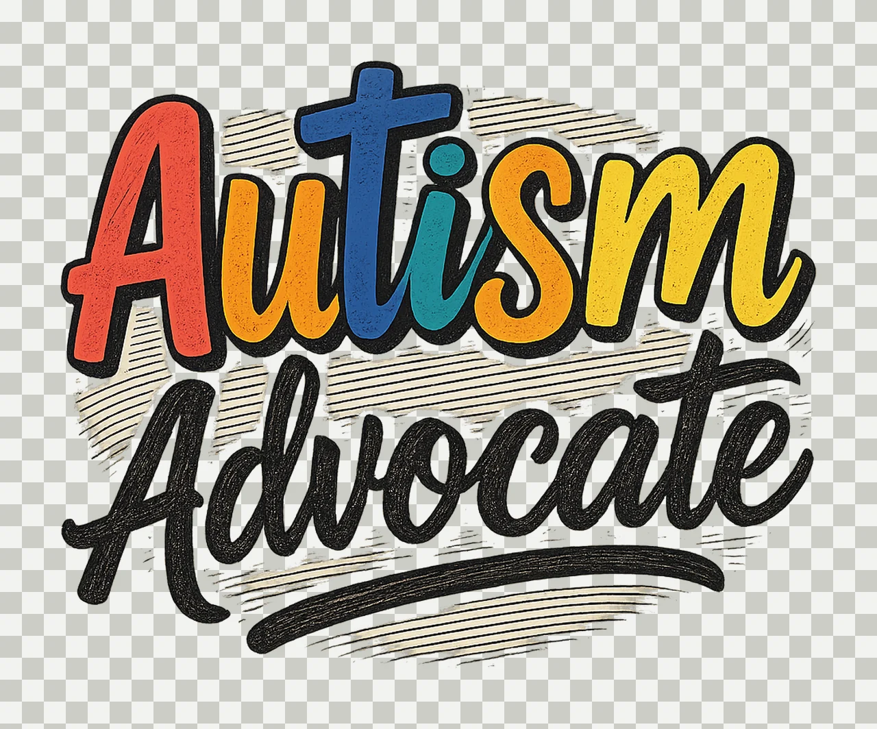 Autism Sublimation Design Advocate Special Education Autism transparency and detail preview thumbnail