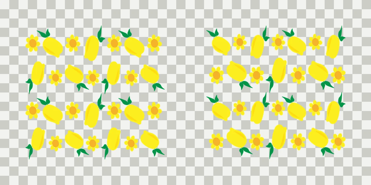 Can Glass Wrap Black Silhouette Lemon And Flower pattern white transparency and detail preview thumbnail