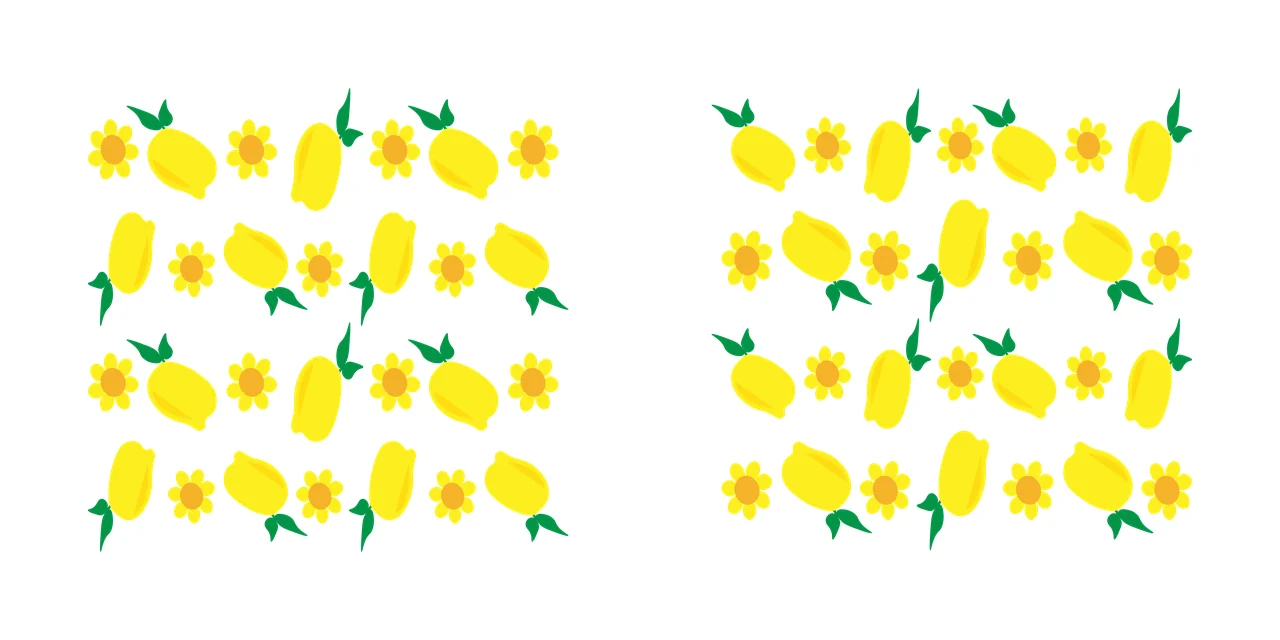 Can Glass Wrap Black Silhouette Lemon And Flower pattern white