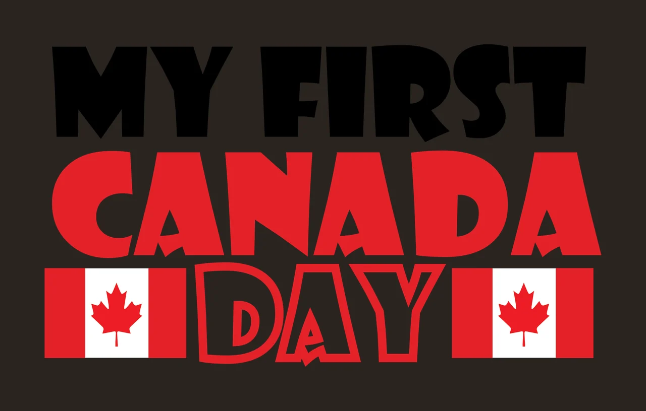 My First Canada Day Text With Typography contrast preview thumbnail