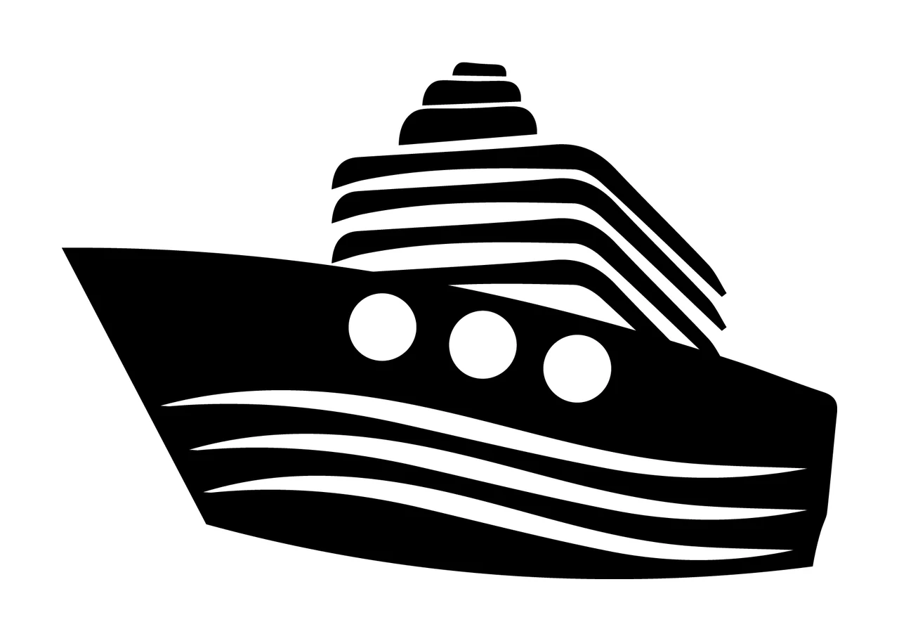 Cruise Ship Sailing With Watercraft And Boat