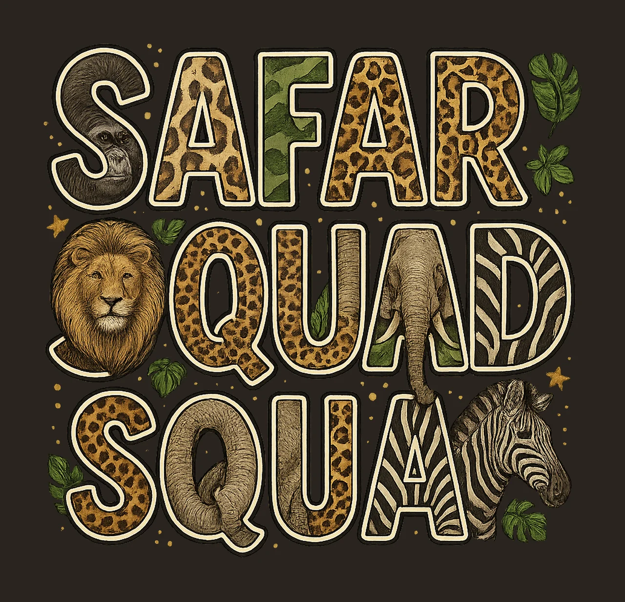 Safari Squad Mommy Zoo Crew Trip Design Mommy Safari Shirt contrast preview thumbnail