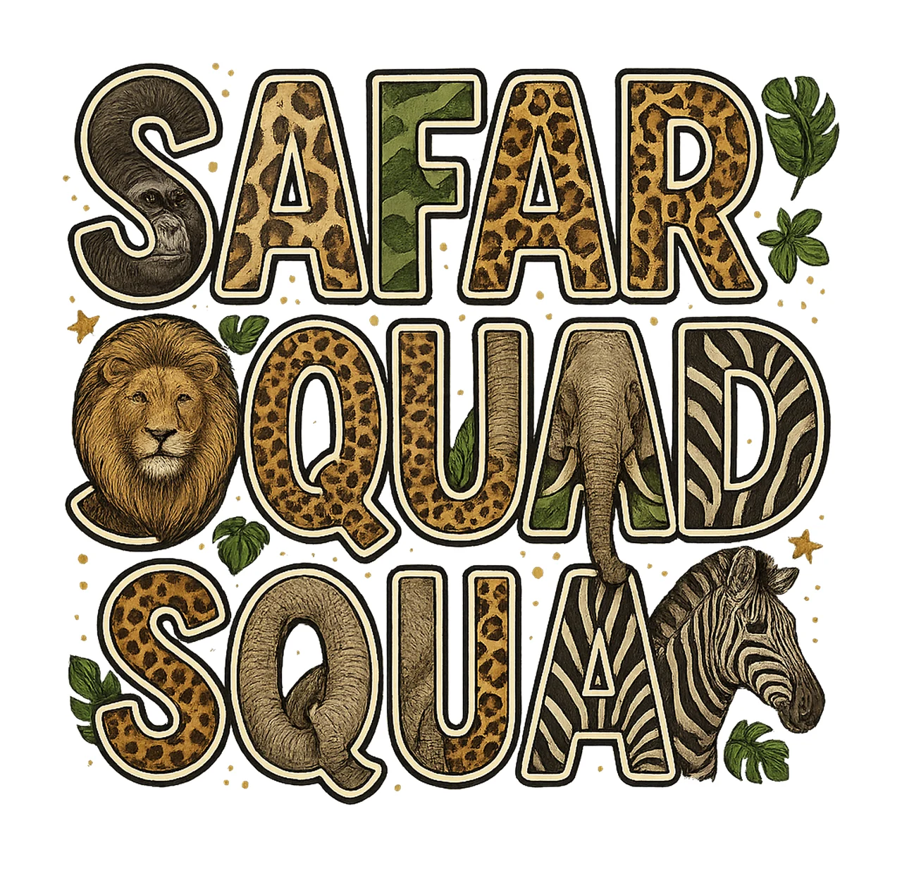 Safari Squad Mommy Zoo Crew Trip Design Mommy Safari Shirt
