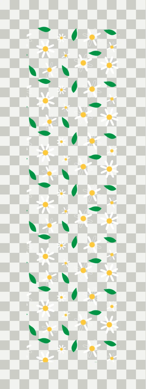 Flowers And Leaves Pattern Background black white flower leaf transparency and detail preview thumbnail