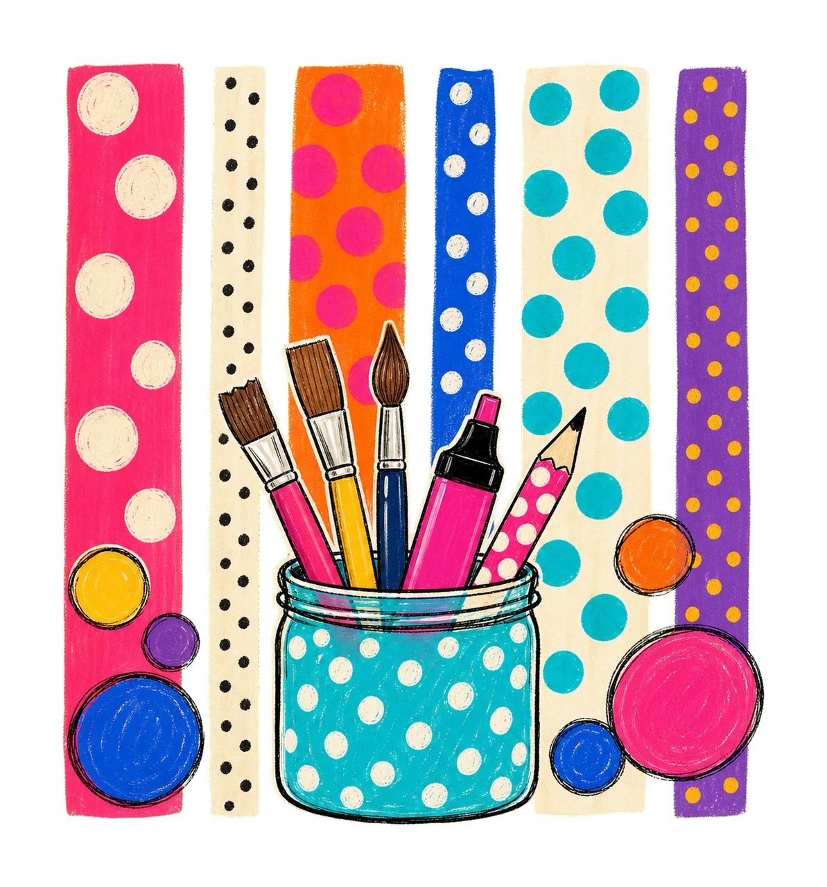 Colorful Creative Dots sublimation instant shirt Variation A