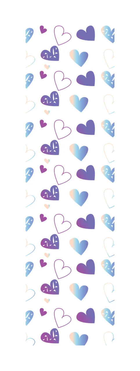 Hearts Pattern Black And White monochrome love shapes 45 F16 GLITTER
