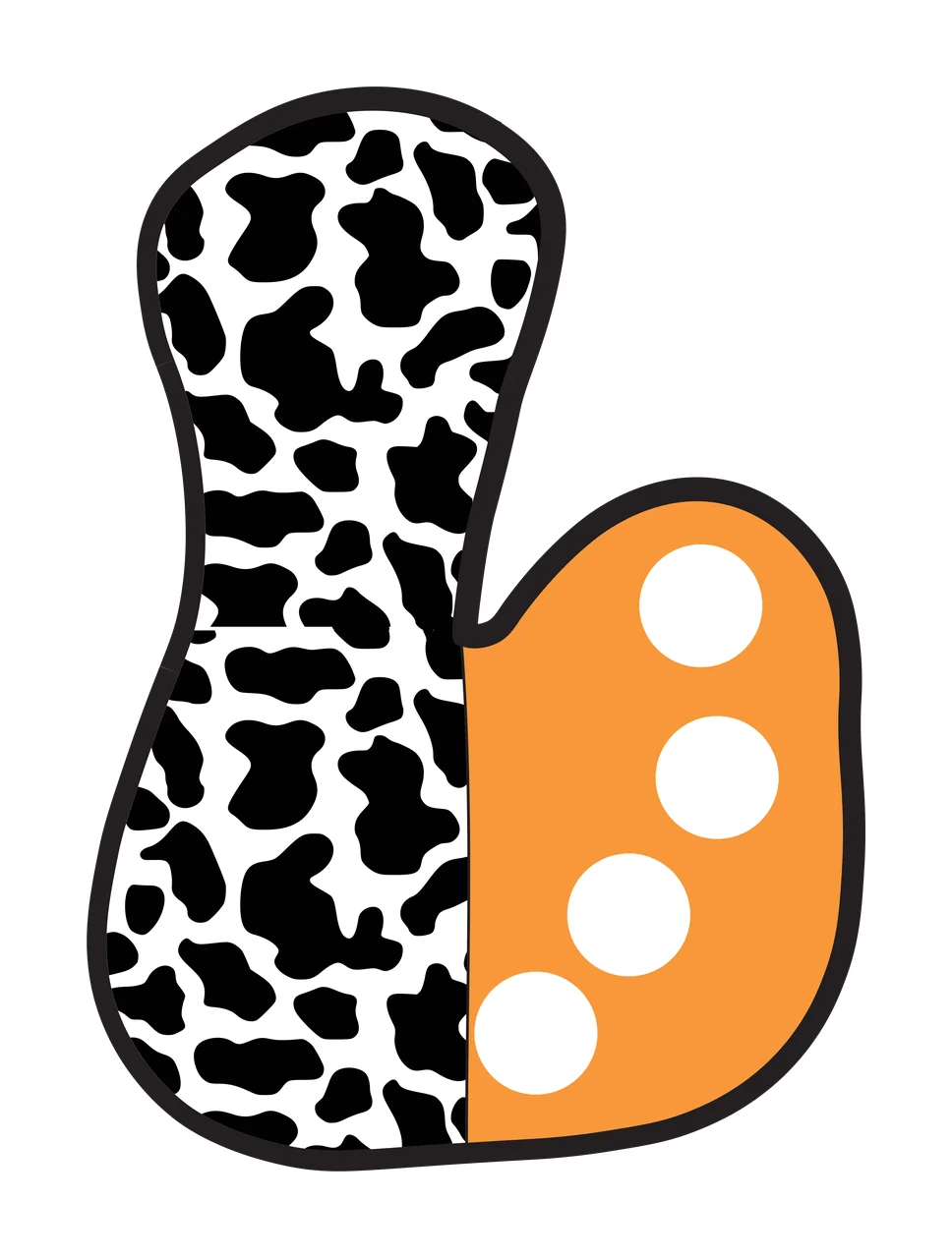 Half Cow Bright Font Dalmatian Race Doodle Leopard Character 04 racing