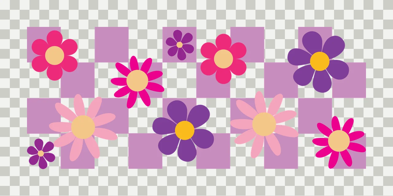 Can Glass Wrap Black Floral Checkerboard Artistic Overlay Flowers transparency and detail preview thumbnail