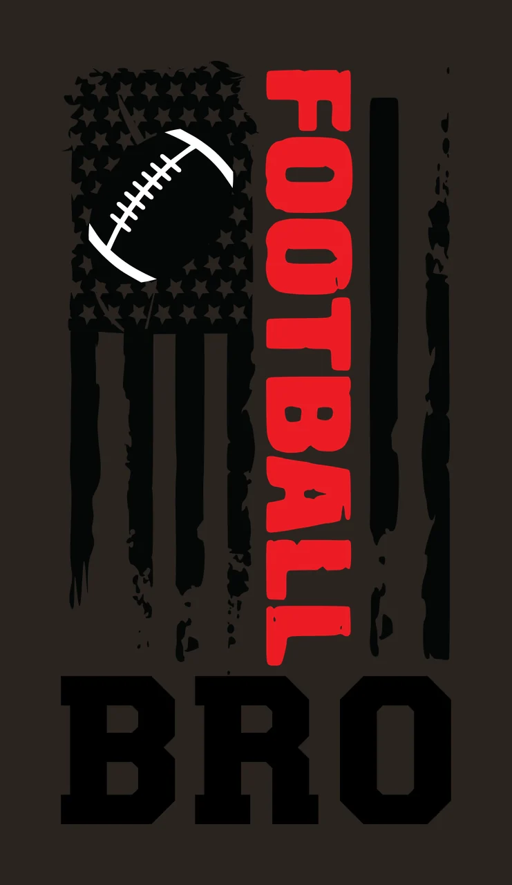 Football Bro Flag Vertical Graphic stripes distressed black contrast preview thumbnail