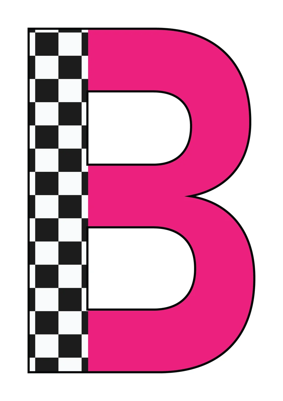 Can Glass Wrap B Pink Letter With Checkered