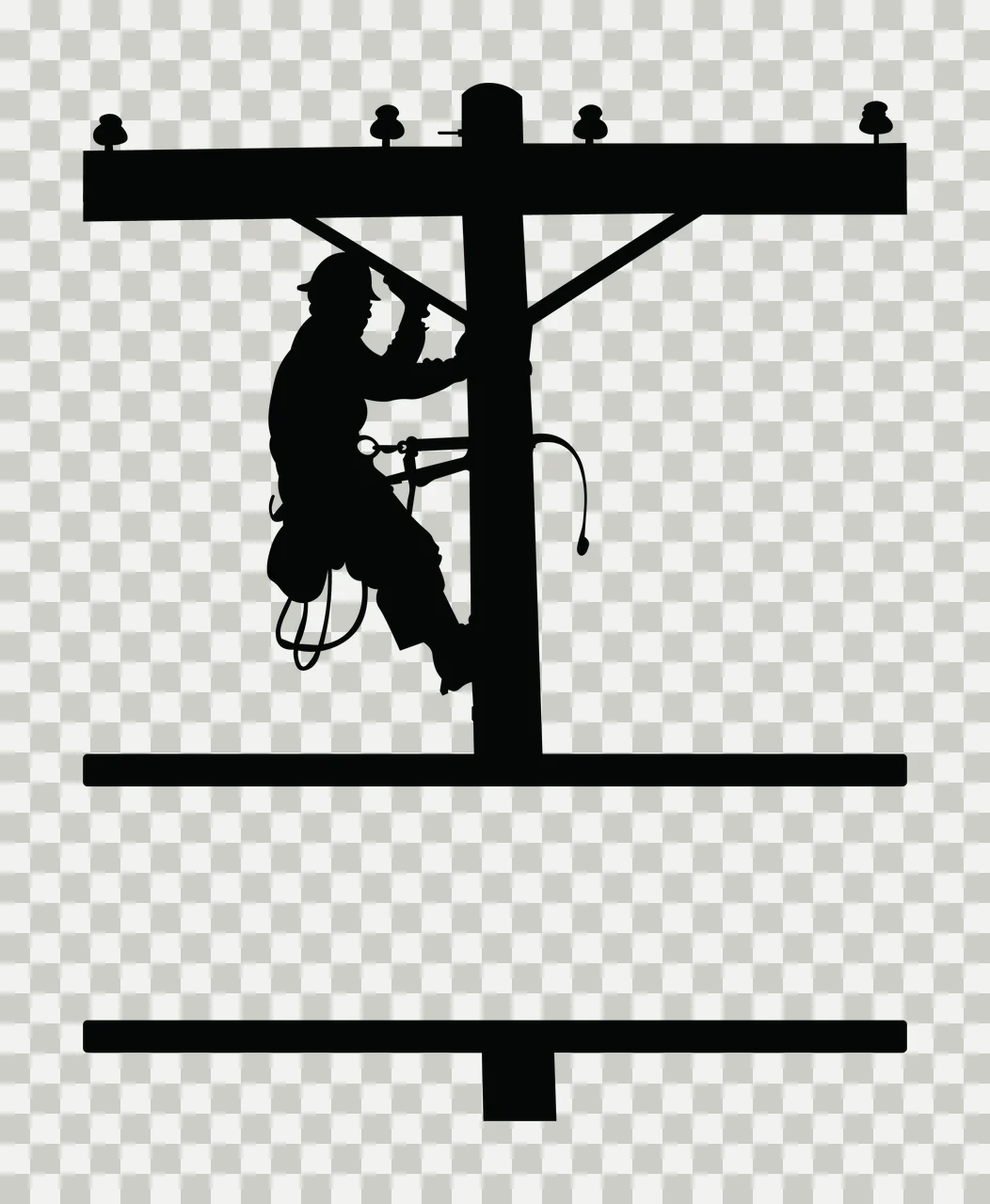 Lineman Monogram Character 06 scalable logo design icon transparency and detail preview thumbnail