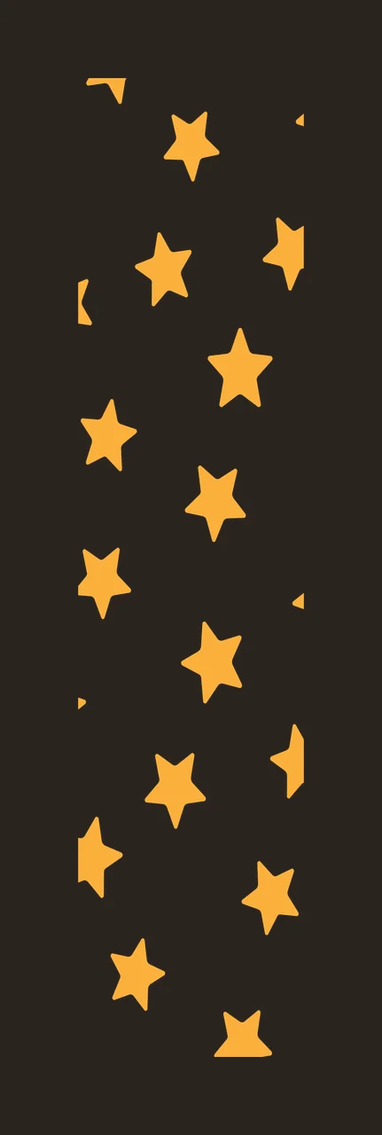 Scattered stars Illustration with five-pointed stars and pattern in yellow, orange and white contrast preview thumbnail