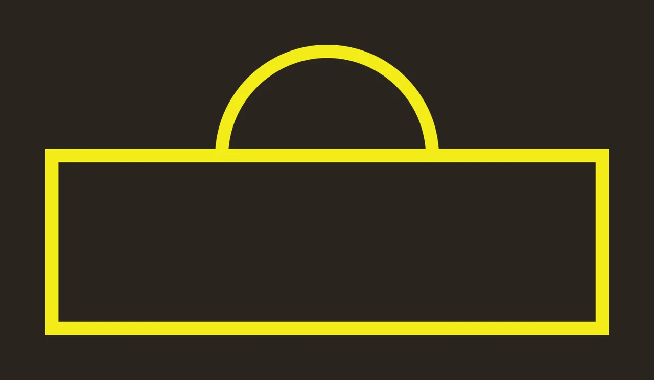 Black Outline Of A Rectangle With Rounded Top semicircle line contrast preview thumbnail