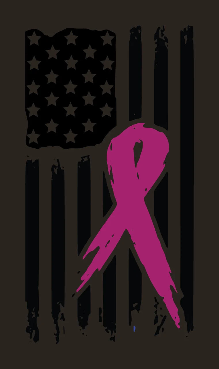 American Flag With A Black Ribbon stars stripes distressed contrast preview thumbnail