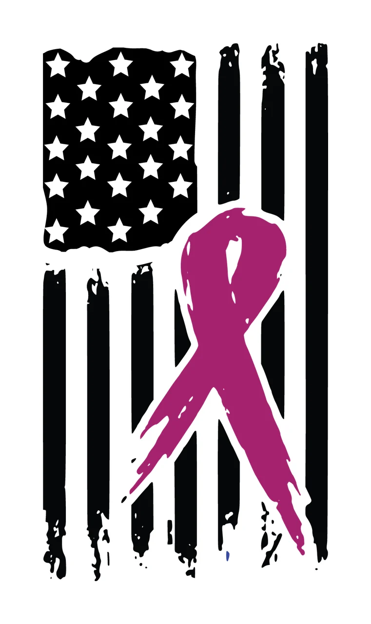 American Flag With A Black Ribbon stars stripes distressed